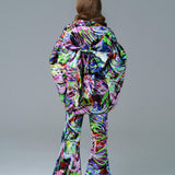 PSYCHEDELIC MIXED BOW JACKET