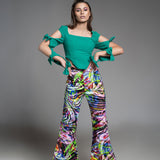 Denim Flared Freefall Pants