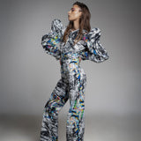 Butterfly Patterned Jumpsuit