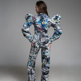 Butterfly Patterned Jumpsuit