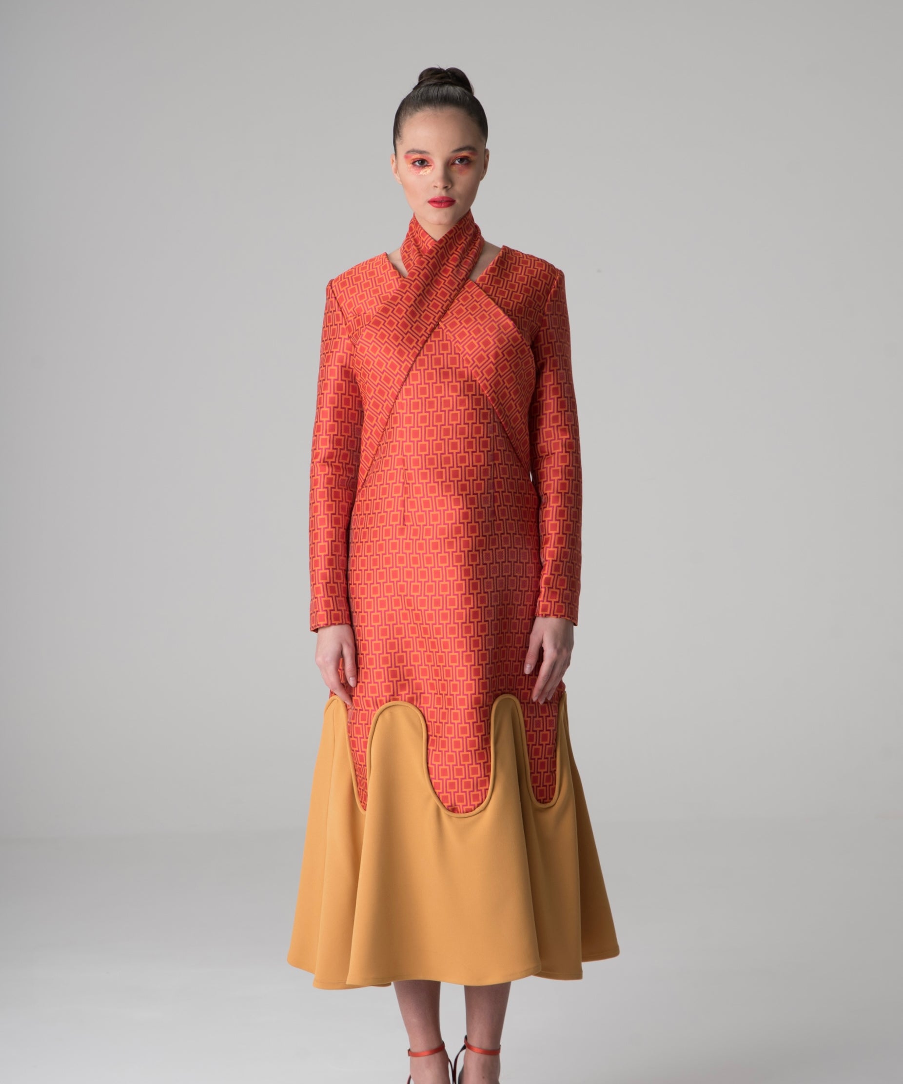 Rubi Dress with crossover neckline