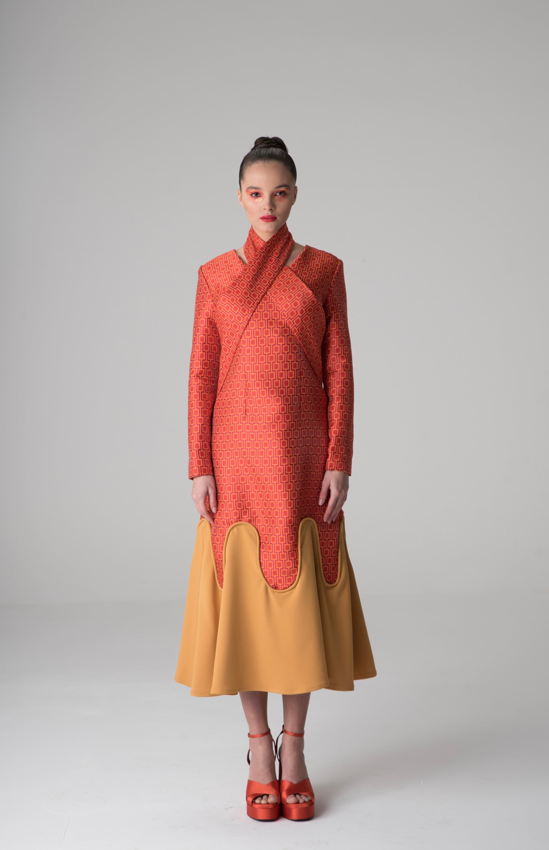 Rubi Dress with crossover neckline