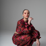 Flower Brocade Pants