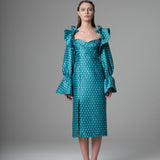 Blue Sunny Ruffle Dress